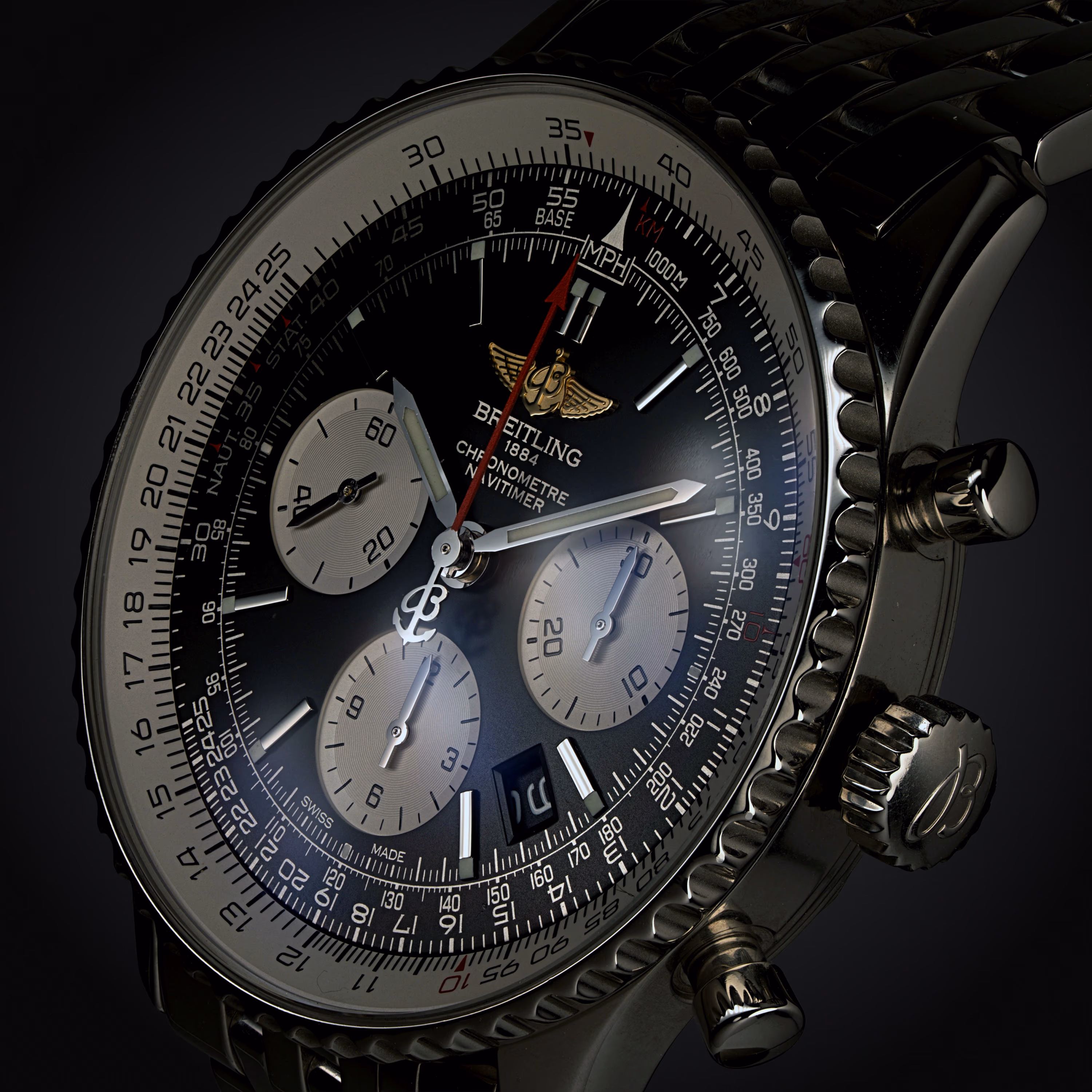 Enlarged watch photo